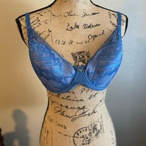 Natori blue lace bra